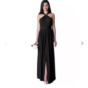 Bill Levkoff black bridesmaid dress style 1274